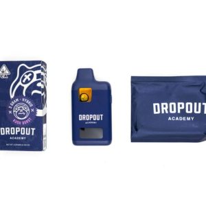 dropout academy disposable rechargeable vape cart sugar resin 3gm (3000mg)